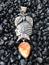 Load image into Gallery viewer, Patrick Yazzie chief pendant
